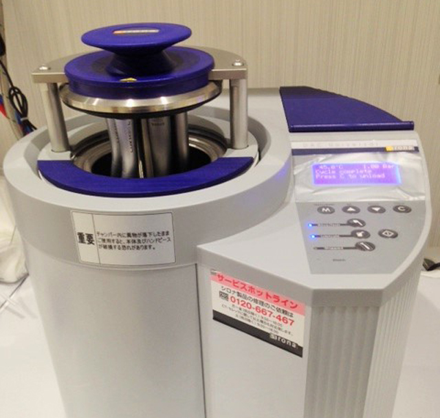 歯を削る機械も滅菌